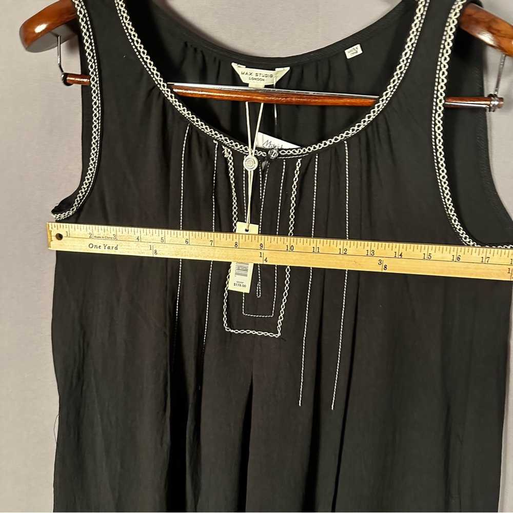 Max Studio black long maxi boho flowy‎ dress size S NWT - Picture 10 of 10